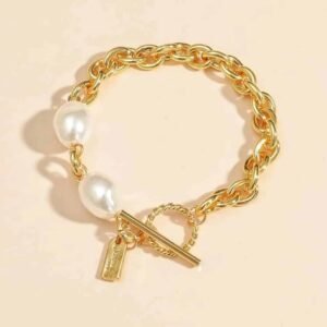 Faux Pearl Decor Bracelet