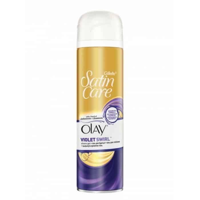 Gillette Satin Care and Olay Violet Swirl Women's Shaving Gel