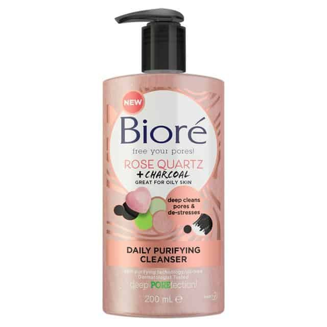 Bioré Rose Quartz & Charcoal Daily Purifying Face Wash Cleanser