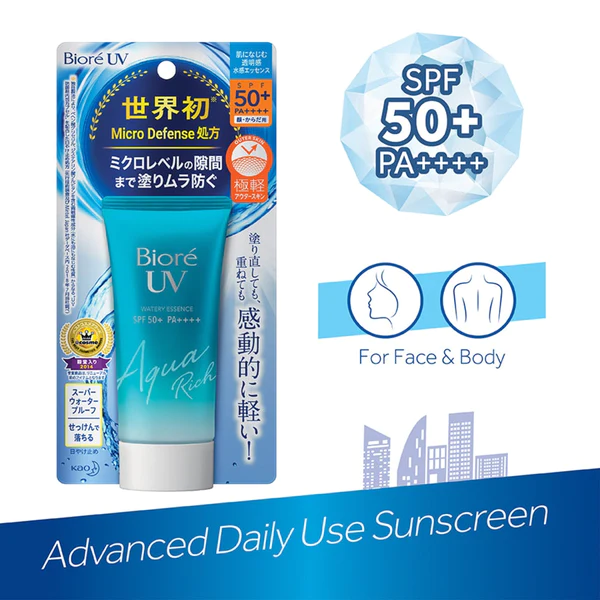 Kao Biore UV Aqua Rich Water Gel + Essence SPF50+ PA++++