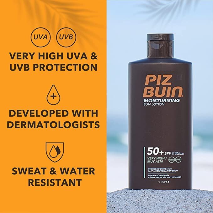 Piz Buin Moisturising Sun Lotion SPF 50+ 200ml